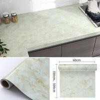 ราคา สติกเกอร์ ลายหินอ่อน แบบกันน้ำ กันน้ำมัน คุณภาพสูง สำหรับติดในห้องครัว ขนาด 60x100 500CM ตกแต่งบ้าน เฟอร์นิเจอร์ สติ๊กเกอร์pvcแบบหนา COD (20960447023)