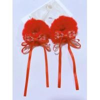 ราคา กิ๊บติดผมตรุษจีน กิ๊บผมปอมๆ ยางรัดผมตรุษจีน (21125671768)