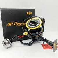 ราคา รอกสปิน RYOBI Ap Power เบอร์ 5000 สีเงิน สีดำทอง ลูกปืนแสตนเลส กำลังเบรค 10 กิโล น๊อปมือหมุนขนาดใหญ่แข็งแรง ใช้งานได้ทั้งน้ำจืดและน้ำเค็ม (18940141075)