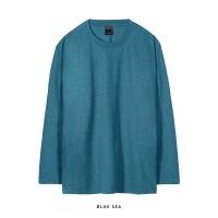 ราคา Yuedpao ยอดขาย No 1 รับประกันไม่ย้วย 2 ปี เสื้อยืดเปล่า เสื้อยืดสีพื้น เสื้อยืดแขนยาว สีฟ้าน้ำทะเล (12504557485)