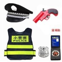 ราคา เด็กชุดตำรวจแมวดำนายอำเภอเด็กตำรวจจราจรหมวกใหญ่ไฟฟ้าของเล่นCSชุดเด็กชายและเด็กหญิงของขวัญวันเกิด (20757381145)