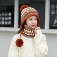 ราคา พร้อมส่งจากไทย เซตหมวกกันหนาว หมวกไหมพรม บุขน พร้อมผ้าพันคอบุขน หญิง (18101731300)