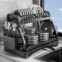 ราคา ชั้นคว่ำชาม ชั้นวางจานชาน ชั้นเก็บจานชาน ที่วางจาน ที่เก็บจาน ชั้นวางชามอเนกประสงค์ พร้อมที่ระบายน้ำ (21049755262)