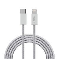 ราคา ROCK Z20 สายชาร์จเร็ว สายชาร์จไอโฟน PD 20W USB C to L Fast Charging Cable 480Mbps ยาว 1 ม สายชาร์จ สำหรับ iphone ipad สายถัก ไม่พันกัน (11784554372)