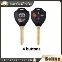 ราคา กรอบกุญแจรีโมทTOYOTAโตโยต้า Vios Yaris Vigo Innova Camry แบบ 2 4 ปุ่ม (20759481980)