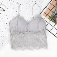 ราคา เสื้อซับใน บราลูกไม้ สายเดี่ยว ลูกไม้ เสื้อในลูกไม้ ลายสวย มีฟองน้ำในตัว มีหลากสี (20854027039)