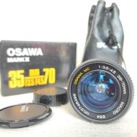 ราคา เลนส์กล้อง Osawa MC Macro Lens 35 70mm f 3 5 4 5 16 zoom FD Mount พร้อมฝาปิด หน้า ท้าย ซองหนัง กล่อง (20827478718)