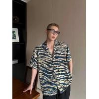 ราคา เสื้อฮาวาย พิมพ์ม้าลาย เสื้อเชิ้ตแขนสั้นเก๋ๆ เหาะสำหรับผู้ชาย สไตล์ฝรั่งเศส ใหม่ๆล่าสุด (21283659696)