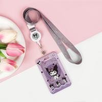 ราคา Sanrio Card Holder with Retractable Lanyard Cute Waterproof Acrylic Card Case ID Card School Card Bus Card Holder Photo Storage (20612222758)