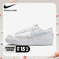 ราคา Nike Womens Blazer Low Platform Shoes White (20472980582)
