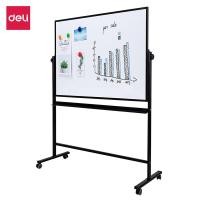 ราคา Deli กระดานไวท์บอร์ดขาตั้ง 2 หน้า กระดานแม่เหล็ก กระดานไวท์บอร์ด 90x120 ซม แบบล้อเลื่อน อุปกรณ์สำนักงาน Mobile Whiteboard (17494932979)