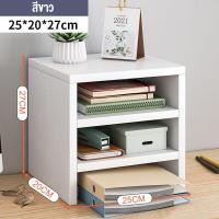 ราคา 50cm ชั้นวางคอมพิวเตอร์ที่วางจอ ชั้นวางที่เก็บเดสก์ท็อป ชั้นวางจอคอม ที่วางของหน้าคอม ชั้นวางของ รุ่นไม้หนา (20715913325)