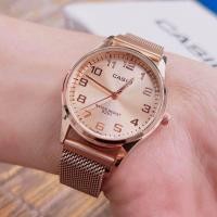 ราคา นาฬิกาผู้หญิง casio สายลวดเเม่เหล็กหน้ากลม มีหลายสีหลายเเบบให้เลือกแถมกล่อง (19529021528)