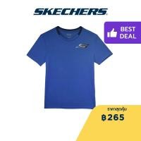 ราคา Skechers สเก็ตเชอร์ส เสื้อยืดแขนสั้นผู้ชาย เสื้อกีฬา Men Performance Running Short Sleeve Tee SP22Q4M421 01G9 (18326734462)