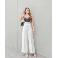 ราคา กางเกงเอวสูง กางเกงทำงานใส่เที่ยว ขากระบอก ผ้าzara (18474231124)