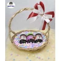 ราคา กระเช้า ตะกร้า หวาย ขอบเปีย ทรงกลม ทรงรี กระเช้า หวายหูหิ้ว กระเช้า ผลไม้ กระเช้า ใส่ ไข่ ขนม อาหาร กระเช้า ปีใหม่ ของขวัญ ของฝาก หวายแท้ (10961147347)