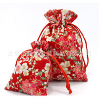 ราคา PK ถุงผ้าลายดอกซากุระ กระเป๋าผ้าหูรูด ตรุษจีน ถุงใส่ของชำร่วย ถุงใส่ของแถม ใส่เหรียญ (19841668789)