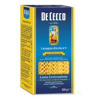ราคา เด เชกโก ลาซานญ่า พาสต้า เบอร์ 1 จากอิตาลี 500 กรัม De Cecco Lasagna larga dop riccia no 1 Pasta from Italy 500g (9617445780)