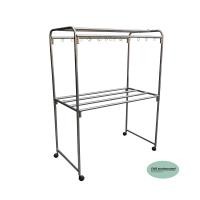 ราคา CMS ราวตากผ้าสนามสแตนเลส ราวตากผ้า ราวตากผ้าสแตนเลส ความยาว 120 ซม ความกว้าง 65 ซม ความสูง 170 ซม ราวแขวน 8 เส้น มีล้อ (988194863)