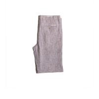 ราคา Hazard กางเกงทำงานขายาวลายทางไม่มีจีบ ผ้า Linen ลินิน สีครีม (20014342166)