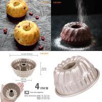 ราคา พิมพ์ Bundt 4 นิ้ว พิมพ์เค้กปล่อง พิมพ์บันด์เค้ก แบรนด์ CHEFMADE ของแท้ WK9033 (10645544789)