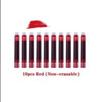 ราคา ถุงหมึก Universal 10ชิ้นแบบใช้แล้วทิ้งสีฟ้าสีดำปากกาหมึกซึมเติมสีดำสีแดงเติมตลับหมึกเครื่องใช้สำนักงาน (18521747020)