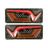 ราคา ใหม่ ไฟท้ายรถบรรทุก ไฟท้าย LED 12V 24V ไฟท้ายรถยนต์ รถบรรทุก ไฟท้ายพร้อมไฟเลี้ยววิ่ง โครงเหล็ก LED ซ้าย ขวา (21321420474)