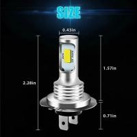 ราคา 2ชิ้น H7 H1 H11 H9 H8หลอดไฟ LED 9005 9006 HB3 HB4 CSP LED สว่างมากโคมไฟ DRL สีขาว6000K (21171033057)