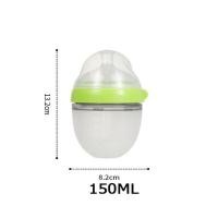 ราคา กรุงเทพจัดส่งสินค้า ขวดนมเสมือนเต้านมแม่ ขนาด 5oz 8oz จุกนมไม่ดูดไม่ไหล ขวดนม ขวดนมคอกว้าง (20895785867)