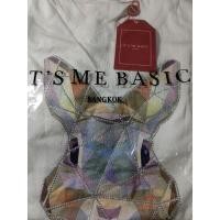 ราคา เสื้อยืดแขนสั้น เสื้อยืดผ้าฝ้ายพิมพ์ลายคลาสสิก เสื้อยืดผ้าเด้งกระต่ายรุ้งรีดเพชร Merryป้าย its me basicS 5XL (21236632859)