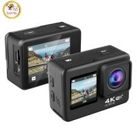 ราคา Q60AR 4K 30FPS 24MP WiFi Action Camera Waterproof 170 Wide Angle Len Dual Screen Display Video Camera For Outdoor Sports Cycling Diving (21316759917)
