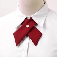 ราคา คอซอง โบว์ไขว้ โบว์นักเรียน ชุดนักเรียน คอซองนักเรียน Cross Bow Tie Women Student Uniform Solid Adjustable Tie Shirt Girls Clothing Accessories (19374114106)
