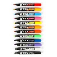 ราคา KTS ปากกาไวท์บอร์ดสีสะท้อนแสง TEX 713 เขียนกระจกและลบได้ มีหลากสีให้เลือก (6763680153)
