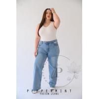 ราคา peppermintjeans กางเกงยีนส์ ยีนส์ทรงกระบอก วินเทจ เอวสูง งานสวยมาก (17437706905)