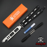 ราคา Balisong มีดบาลิซอง มีดผีเสื้ิอ มีดควง มีดซ้อม มีดแรงโน้มถ่วง ไม่มีคม สำหรับซ้อมควง (21155207327)