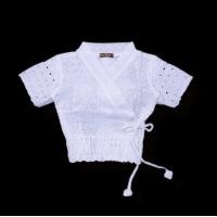 ราคา เสื้อฉลุลูกไม้สีขาวโอโม่หลายแบบแขนสั้นและแขนยาวพร้อมส่ง m l xl สินค้างานตรงปกตามรูปภาพค่ะ (20686739479)