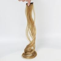 ราคา เราดอกไม้แฟชั่นเกาหลี55ซม ผมยาวสไตล์หยิกวิกผมต่อชิ้น BB คลิป (9970991097)