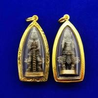 ราคา จี้ท้าวเวสสุวรรณ วัดจุฬามณี เนื้อทองเหลืองรมดำ พร้อมกรอบชุบทอง (12498401040)