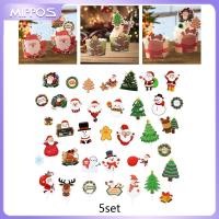 ราคา Mippos 185Pcs Christmas Cupcake Toppers Xmas Cupcake Decorations Photo Props Snowman Santa Tree Elk Toppers for Event Theme Party Gift (20797527894)