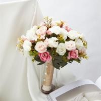 ราคา ริบบิ้นดอกไม้ผ้าไหมสำหรับเพื่อนเจ้าสาวสีชมพูช่อดอกไม้งานแต่งดอกกุหลาบเทียมเครื่องประดับงานแต่งงานช่อดอกไม้สำหรับเจ้าสาว (21170831041)