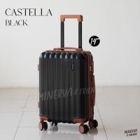 ราคา MINERVA กระเป๋าเดินทางล้อลาก รุ่น Castella 14 20 24 28 นิ้ว วัสดุ ABS แข็งแรง น้ำหนักเบา หิ้วขึ้นเครื่องบินได้ M01 by SWISHNAVY (20922638554)