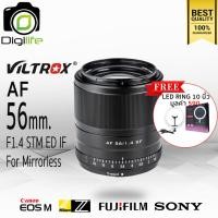 ราคา Viltrox Lens AF 56 mm F1 4 STM ED IF Auto Focus ฟรี LED Ring 10 นิ้ว รับประกันร้าน Digilife Thailand 1ปี (18835916600)
