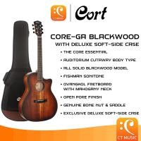 ราคา Cort Core GA Blackwood with Deluxe Soft Side Case Acoustic Guitar กีตาร์โปร่งไฟฟ้า กีตาร์โปร่ง กีตาร์ Core GA CoreGA Black wood (21205357039)