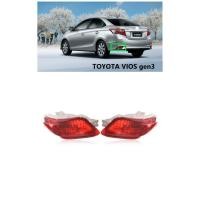 ราคา Bumper ไฟตัดหมอกสะท้อนแสงติดกันชนหลังไฟตัดหมอกสำหรับ TOYOTA VIOS Gen 3 2014 2015 2016ไฟเบรคหลังไฟหยุด (10519129680)