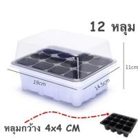ราคา กล่องเพาะเมล็ด อุปกรณ์จัดสวน 6 และ12 หลุม ฝาครอบใส เหมาะสำหรับ เพาะกล้า เพาะต้นอ่อน หรือ เพาะเมล็ดแคสตัส กระบองเพชร (5991346247)