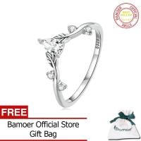 ราคา BAMOER 925หวายเงินและน้ำหยดรูปเพทายแหวนเถาแหวนนิ้วสำหรับผู้หญิงเครื่องประดับ Fine ประณีต BSR308 (16740948706)