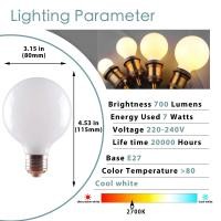 ราคา E27 220V LED Edison หลอดไฟ5W 7W E27 220V ไข่มุกวินเทจ Milky Edison หลอดไฟ3000K 6000K ที่ยึดโคมระย้าแสงกระจกเงา (16555220204)