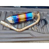 ราคา ชุดท่อ XMAX300 ชุดท่อ เอ็กซ์แม็กซ์300 ท่อแต่ง XMAX300 ปลายท่อAK14 นิ้วรุ้งปากเงิน (12687684883)