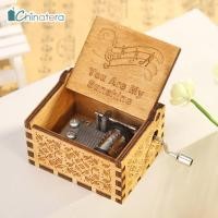 ราคา Chinatera VINTAGE Retro ทำจากไม้สวยงามประณีต Hand Cranked กล่องดนตรีงานฝีมือในบ้านเครื่องประดับของขวัญเพลง You Are My Sunshine (761248301)