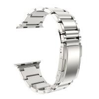 ราคา Titanium Alloy Luxury Strap For apple watch Ultra 2 49mm band Quick folding buckle bracelet belt iWatch Series 9 8 7 6 5 4 3 se 2 41mm 45mm 40MM 44MM 38mm 42mm strap Link Bracelet (16784686761)